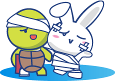 injurd turtle and rabbit 1